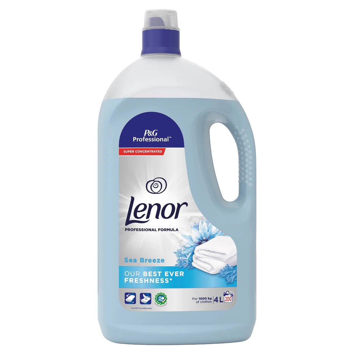Lenor Pro Sea Breeze Concentrated Fabric Conditioner 200 Wash 1x4L