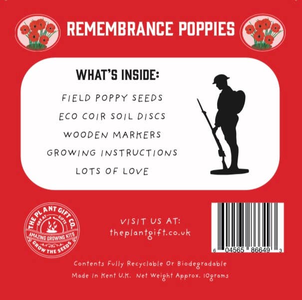 Remembrance Poppies Eco Mini Grow Kit