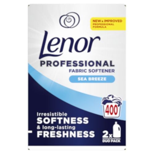 Lenor Professional Fabric Conditioner Sea Breeze 400 Washes 2x4L mega pack