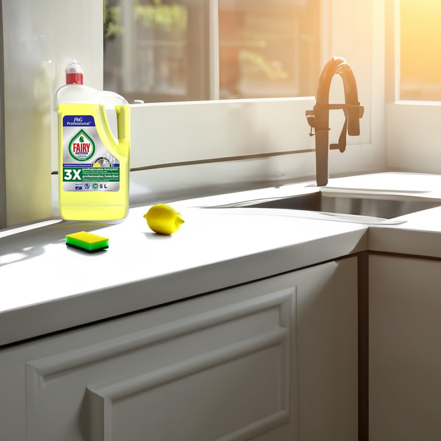 Fairy Professional Concentrated Washing Up Liquid Lemon 5L x 1