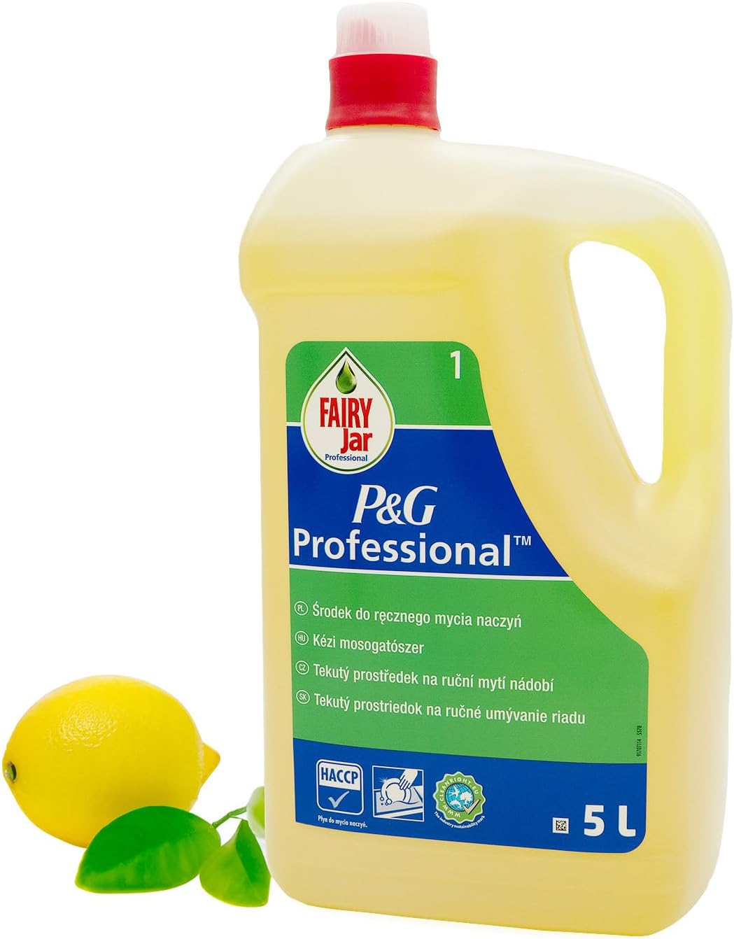Fairy Professional Concentrated Washing Up Liquid Lemon 5L x 1
