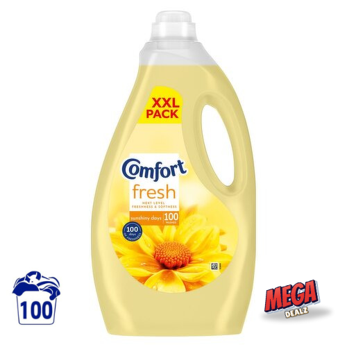 3 x Comfort Fabric Conditioner Sunshiny Days 100 Washes Total 300Wash