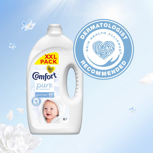 3 Pack Of Comfort Pure Sensitive Gently Fresh Fabric Conditioner 100 Washes 3000ML Each