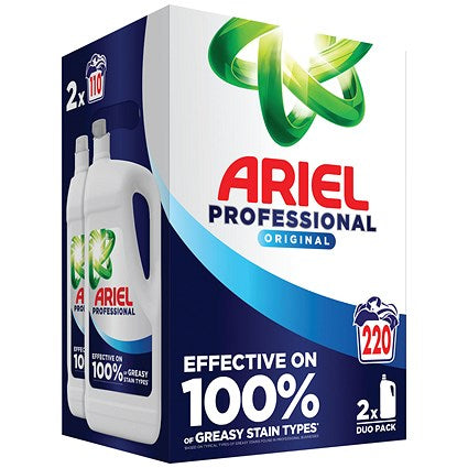 Ariel Professional Liquid Regular 4.95L 110 Wash (Pack of 2) Total 220 Washes