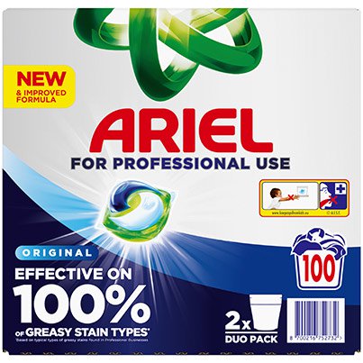 Ariel Professional All-in-1 Pods Washing Detergent Capsules Original 100 Washes