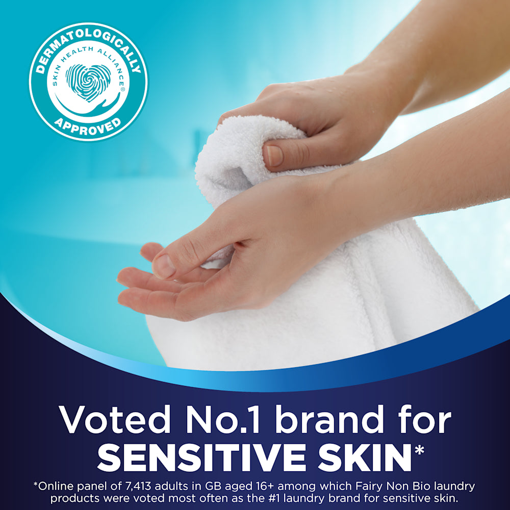 110 Wash Fairy Non-Bio Professional Washing Detergent | Tough on Stains, Gentle on Skin |