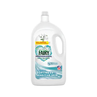 Fairy Professional Sensitive Fabric Softener Liquid 4L (Pack of 2)