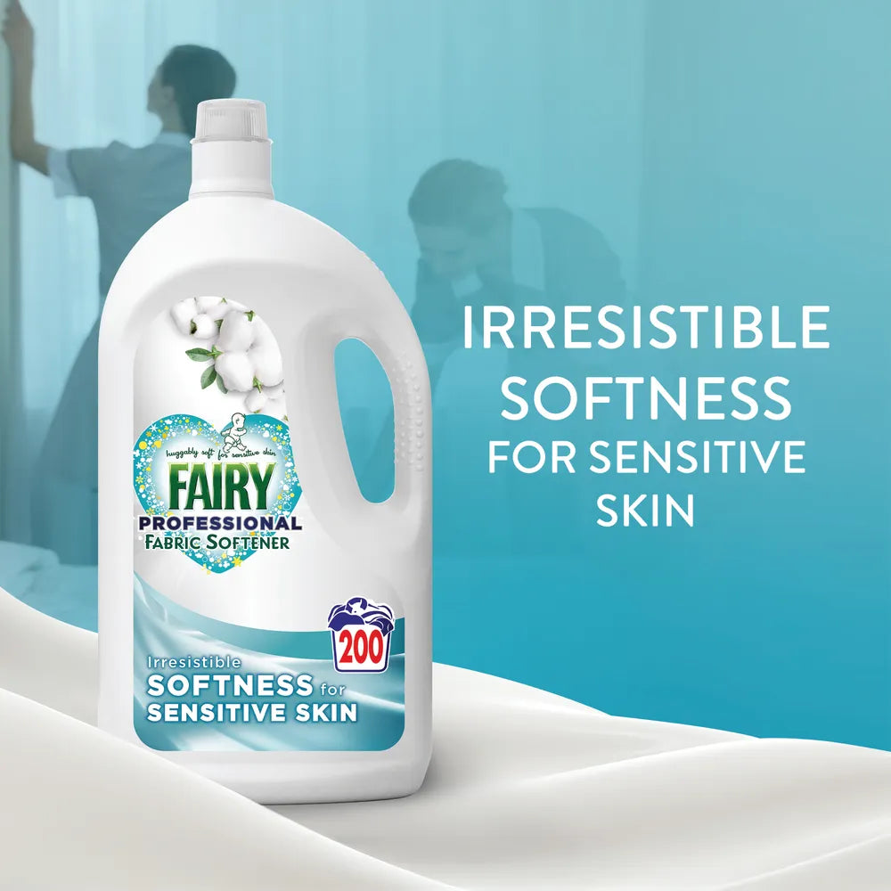 Fairy Professional Sensitive Fabric Softener Liquid 4L (Pack of 2)