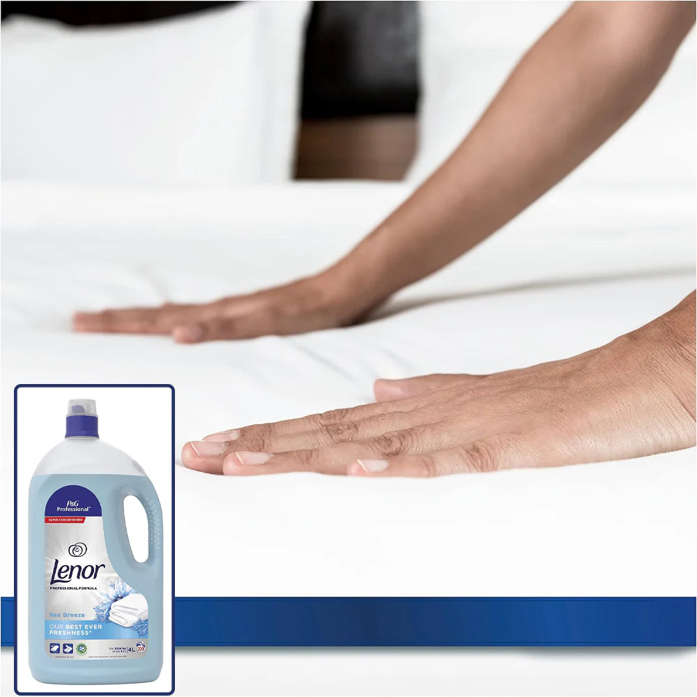 Lenor Professional Fabric Conditioner Sea Breeze 400 Washes 2x4L mega pack