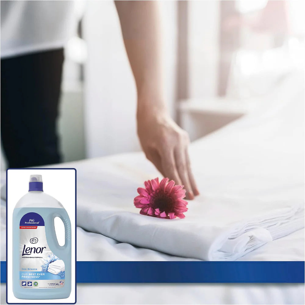 Lenor Professional Fabric Conditioner Sea Breeze 400 Washes 2x4L mega pack