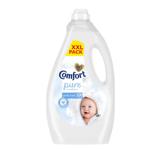 3 Pack Of Comfort Pure Sensitive Gently Fresh Fabric Conditioner 100 Washes 3000ML Each