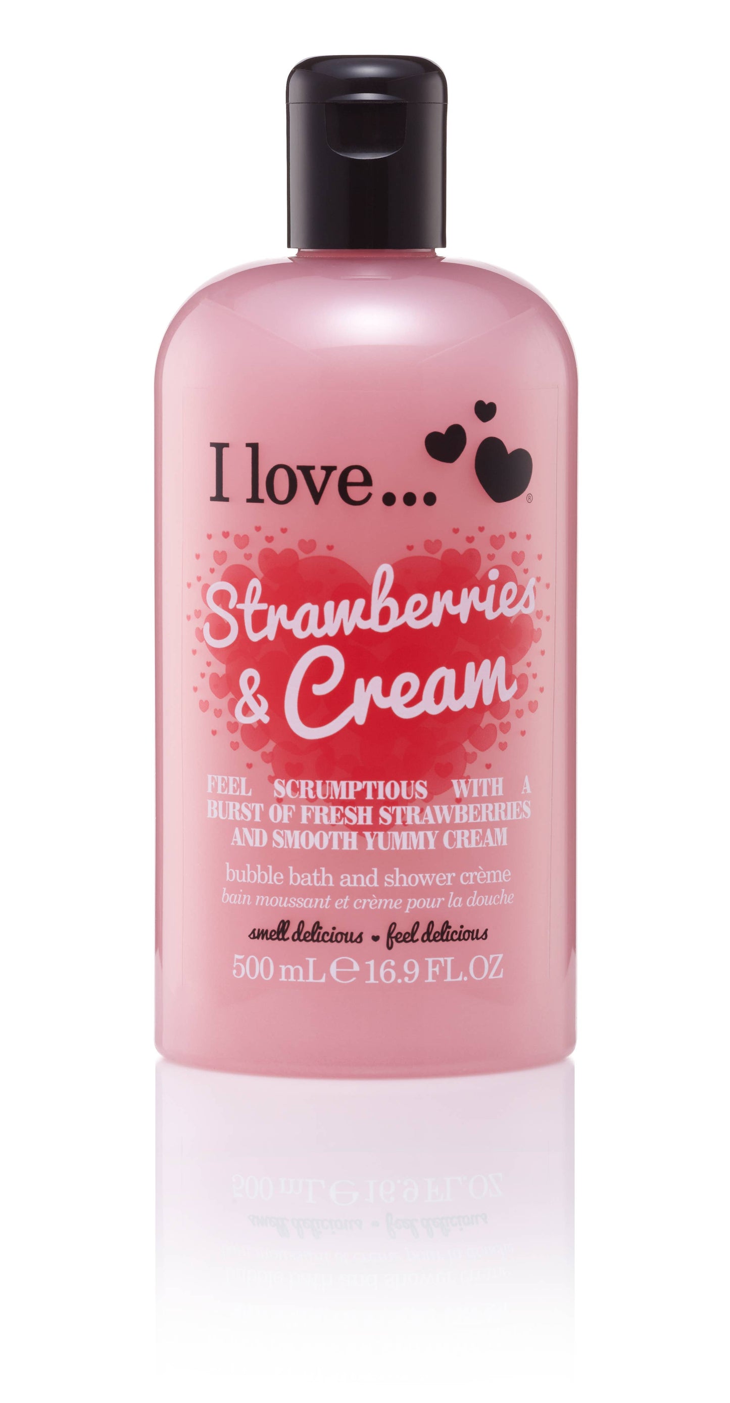 I Love Strawberries & Cream Bath & Shower Cream 500ml