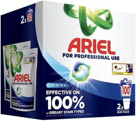Ariel Professional All-in-1 Pods Washing Detergent Capsules Original 100 Washes