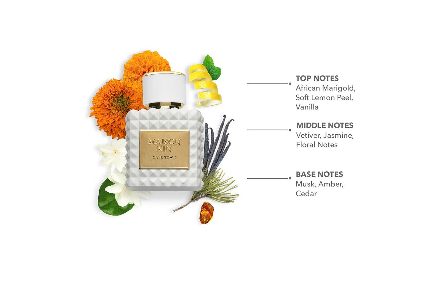 Cape Town Luxury Perfume EDP – Citrus, Floral & Musky Unisex Fragrance | Bergamot, Lemon, Musk & Vetiver
