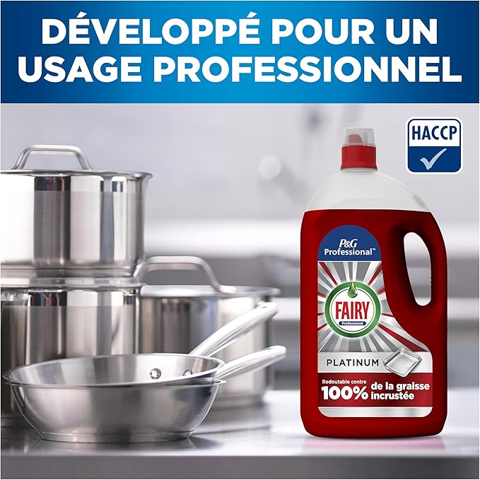 Fairy Professional Platinum Hand Dish Detergent 4 L Cleans up to 55,000 Plates