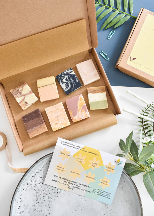 Soap Sampler - Letterbox Gift Set - 8 mini Soap Bars