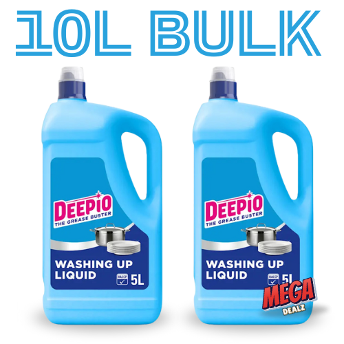 Bulk Deal 2 Pack Deepio Professional Washing Up Liquid 2x5L