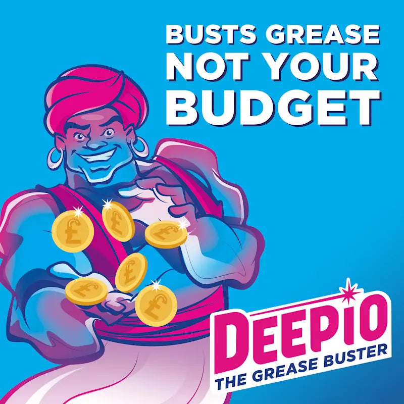 Deepio Professional Powder Degreaser 1x5.5kg Heavy Duty Cleaner | Multi surface Cleaner