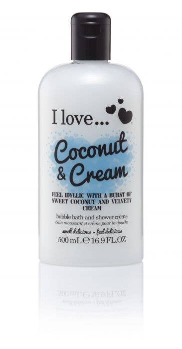I Love Coconut & Cream Bath & Shower Cream 500ml