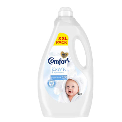 3 Pack Of Comfort Pure Sensitive Gently Fresh Fabric Conditioner 100 Washes 3000ML Each